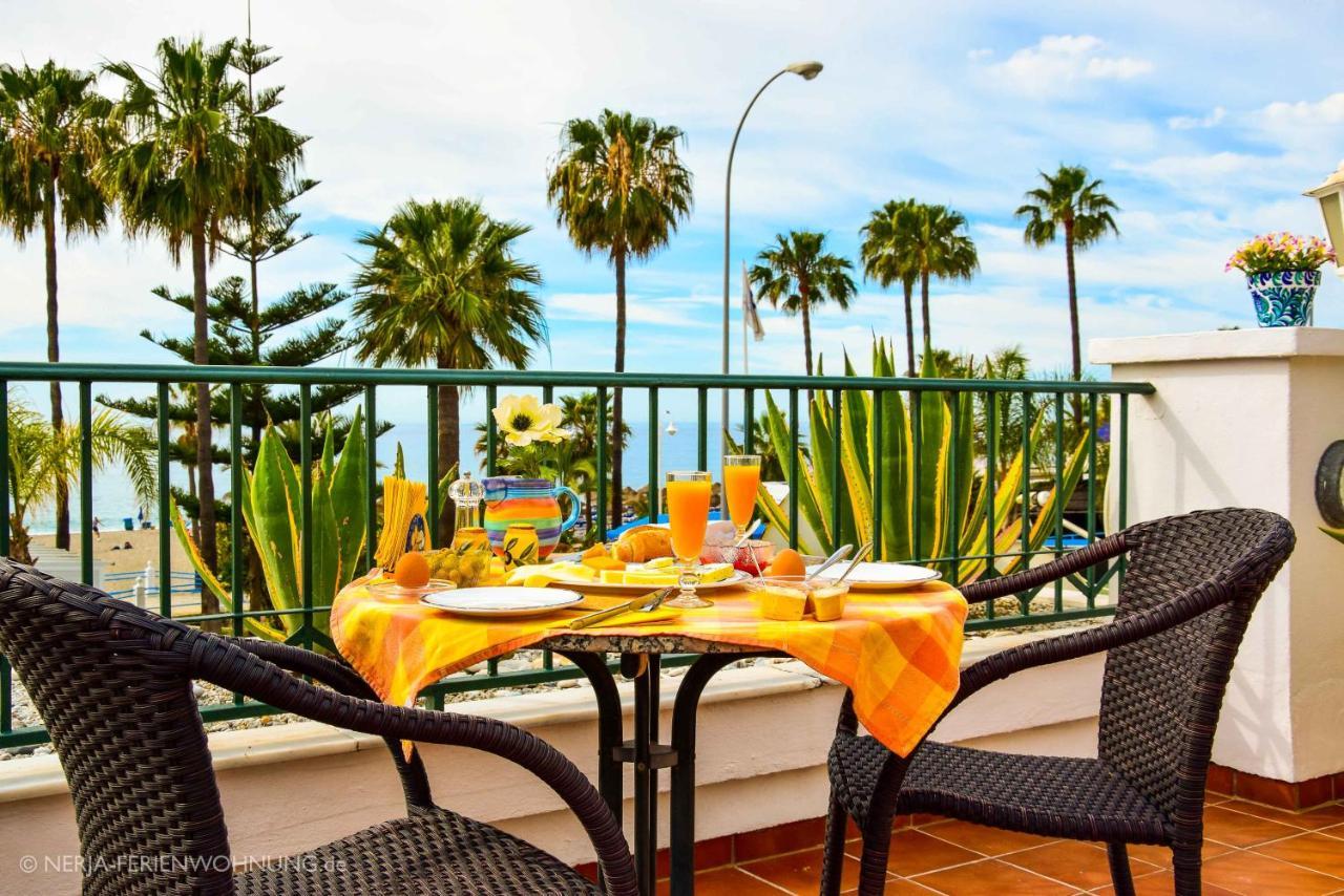 Komfortable Ferienwohnung Erste Strandreihe Playa Burriana Nerja Esterno foto